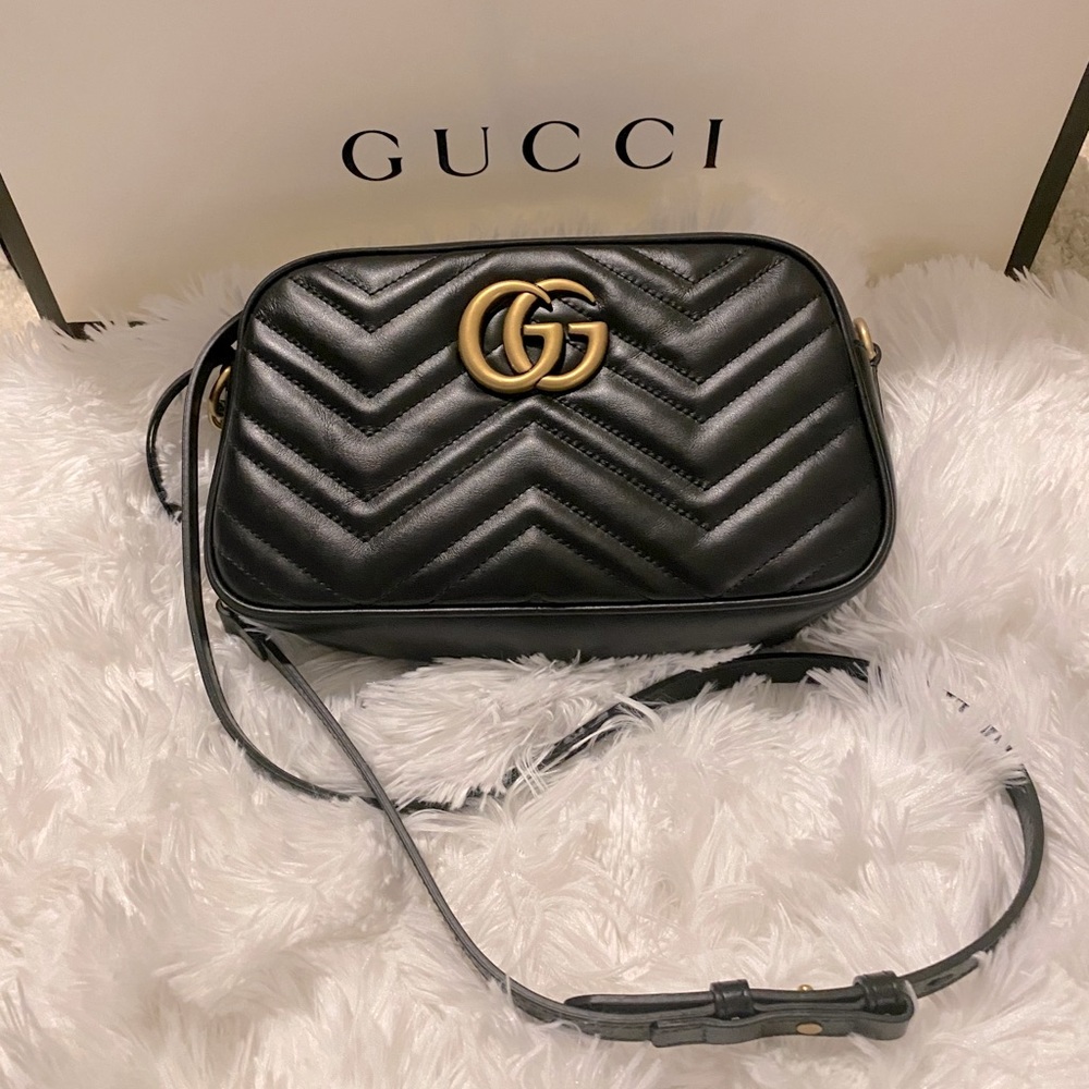 *AUTHENTIC NEVER USED* GG Marmont Small Matelassé